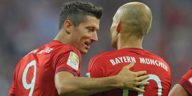 Apa Kata Bayern Soal Kabar Pertengkaran Lewandowski-Robben?