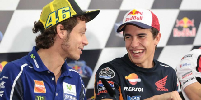 Marquez Belum Mau Bicara dengan Rossi