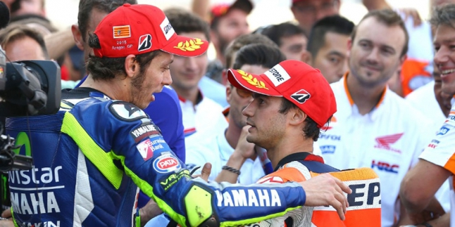 Moto GP, Rossi Ketat Bersaing Dengan Dani Pedrosa