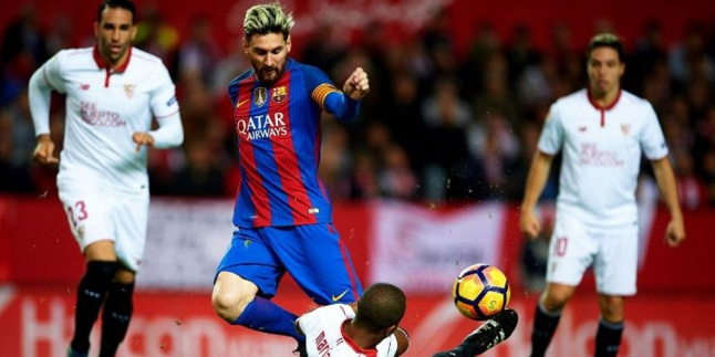 Liukan dan Aksi Ajaib Messi Seperti Main Playstation