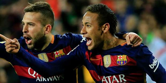 Neymar Ribut Dengan Alba