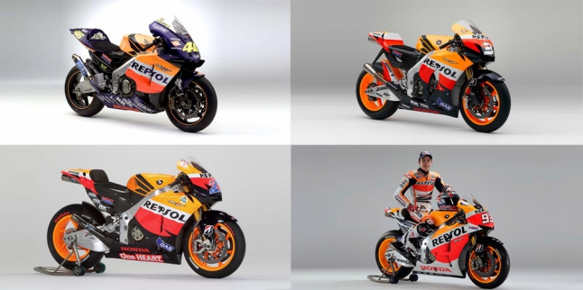 Tampilan Keren Motor Honda Repsol Dari Masa ke Masa