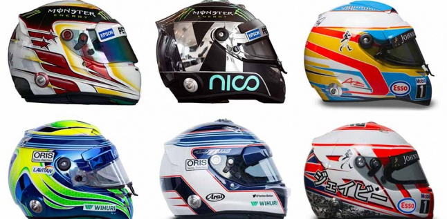 Desain Helm Para Pembalap F1, Punya Siapa Paling Keren?