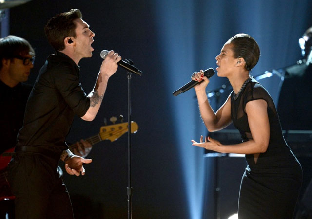 Alicia Keys dan Adam Levine 