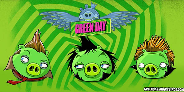 Ini dia Angry Birds Versi Green Day!