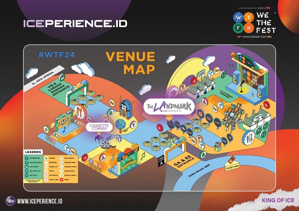 Map Booth The LAndmark by ICEperience.id We The Fest 2024