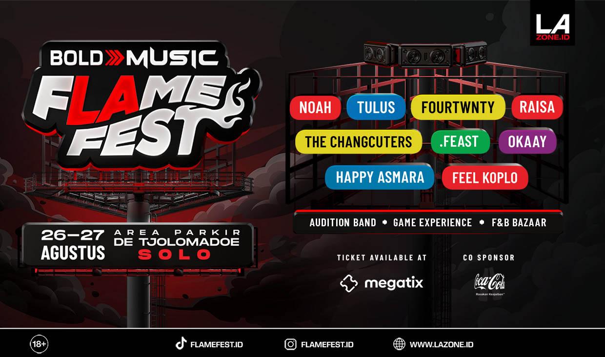 Noah, Raisa, Happy Asmara Siap Ramaikan Flame Fest Solo!