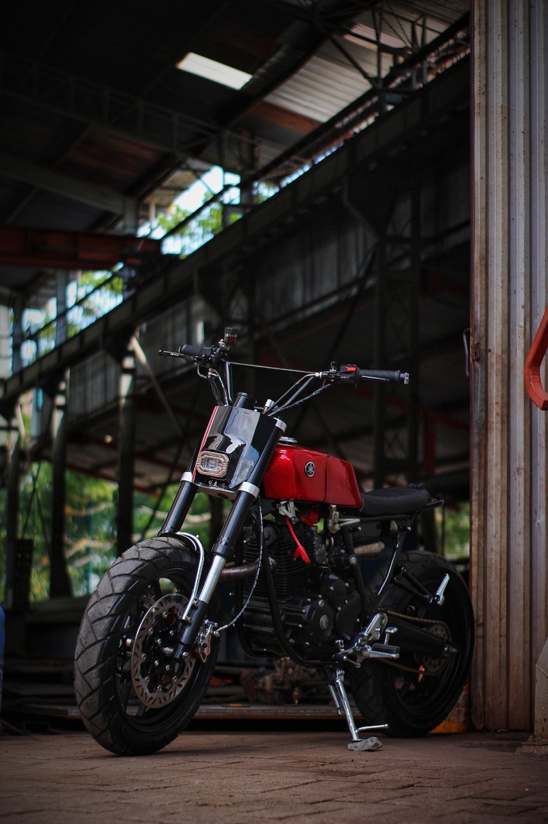 Yamaha Scorpio Jadi Scrambler Minimalis | LAzone.id