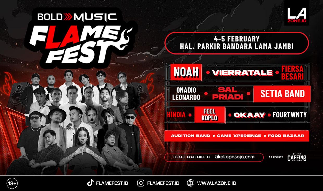 Noah Hingga Okaay Siap Ramaikan FLAME FEST Jambi!