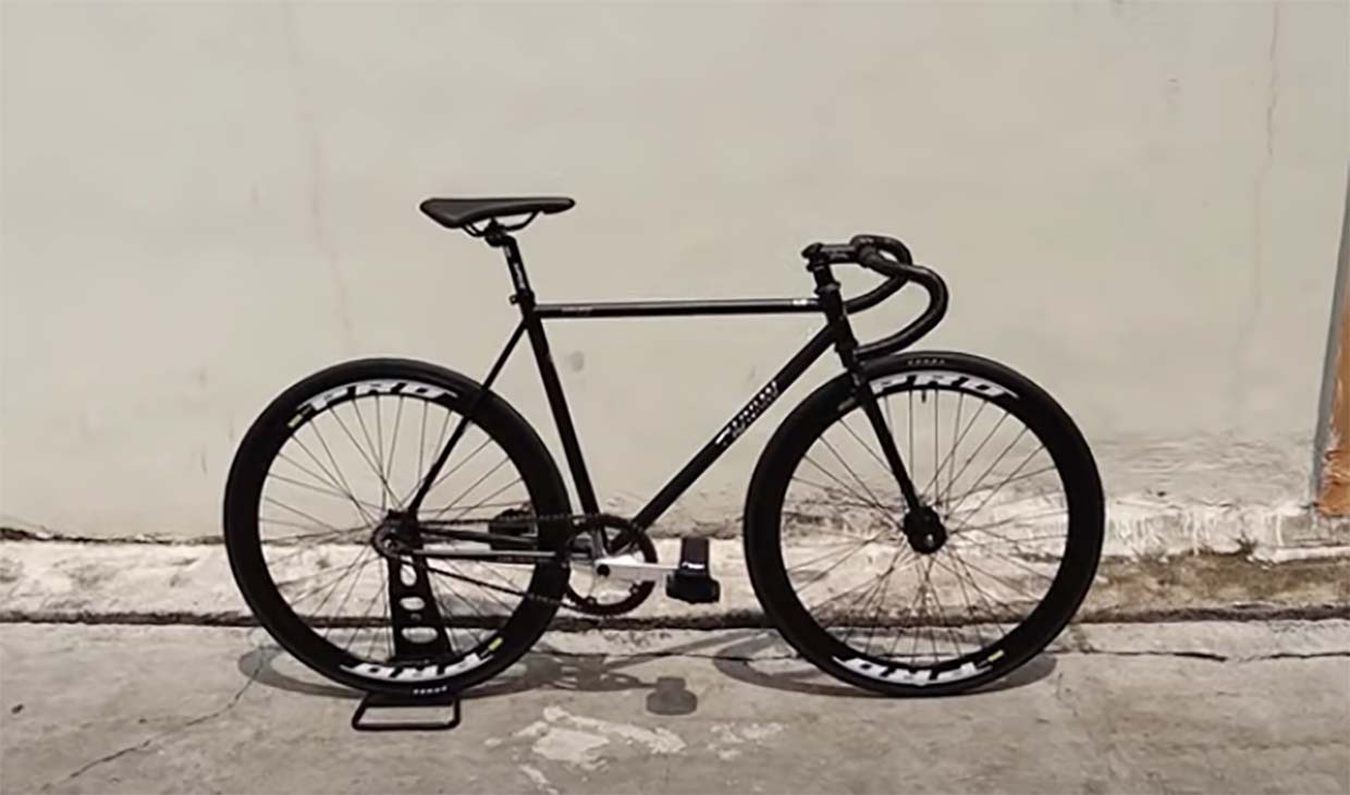 titanium fixie bike